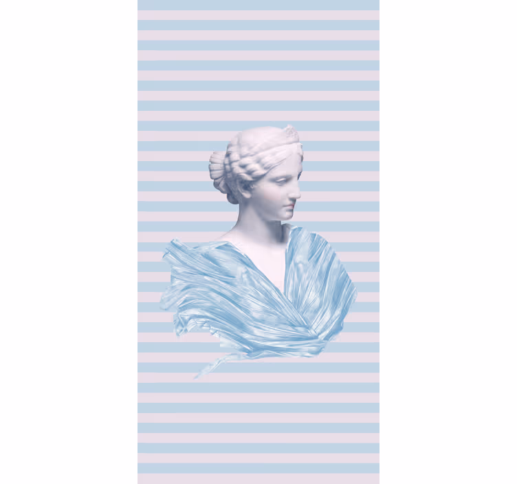 Rollo mit Zeichnungen Schöne griechische göttinnenstatue - TenStickers