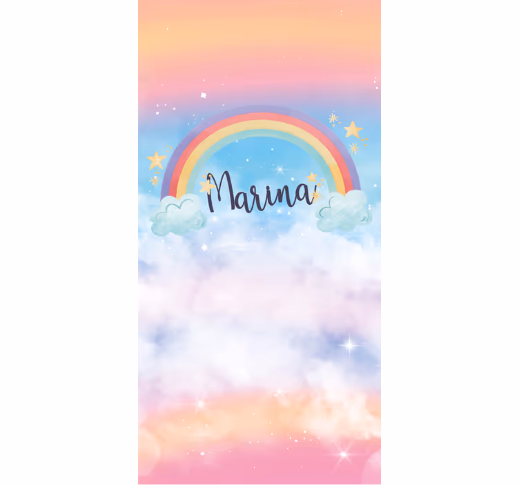 Kind Rollos Fantastischer regenbogen mit schönen wolken - TenStickers