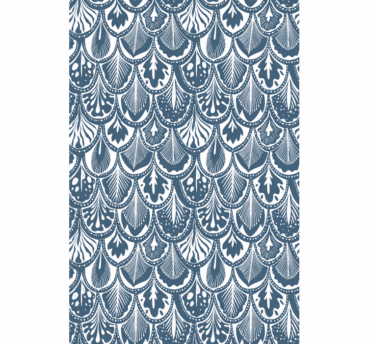 Rollo Fenster Blumen blattmuster-design - TenStickers