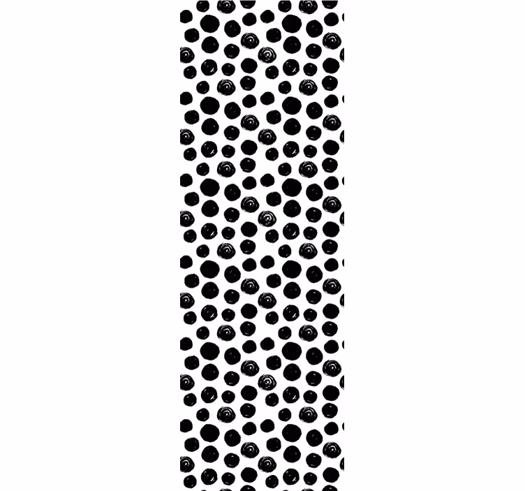 Rollo fenster muster mit gepunkteten schwarzen motiven - TenStickers
