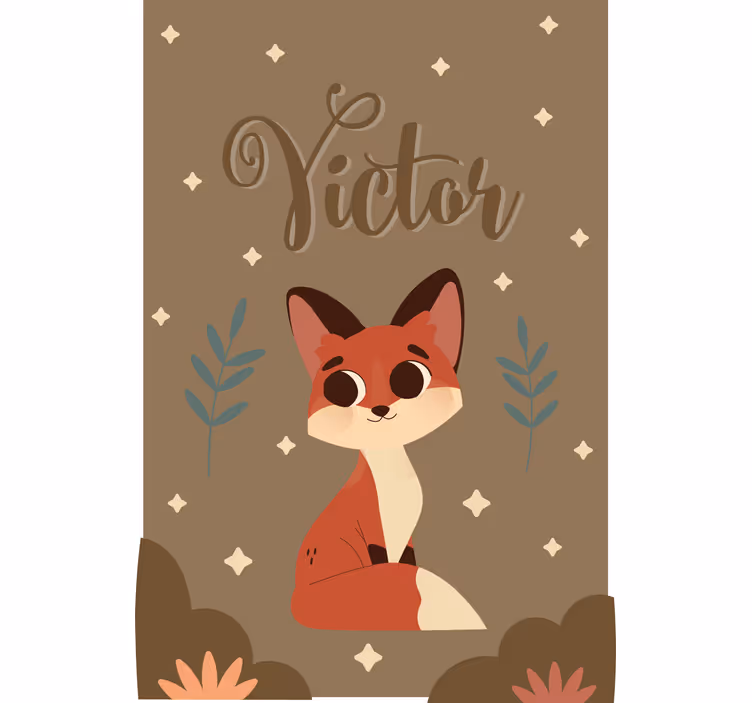 Rollo Fenster Kinderzimmer individuelles fuchs-design - TenStickers