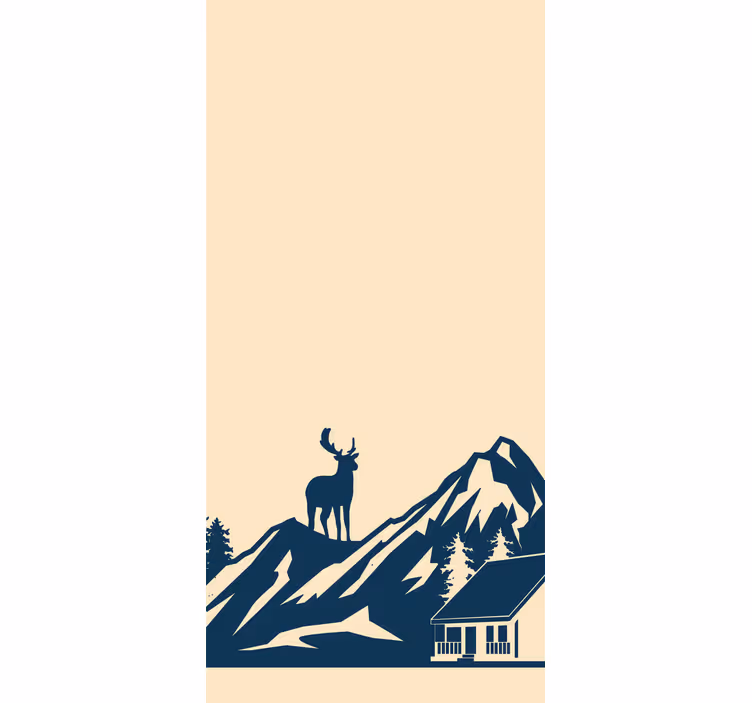 Rollo Fenster originell majestätische berglandschaft - TenStickers