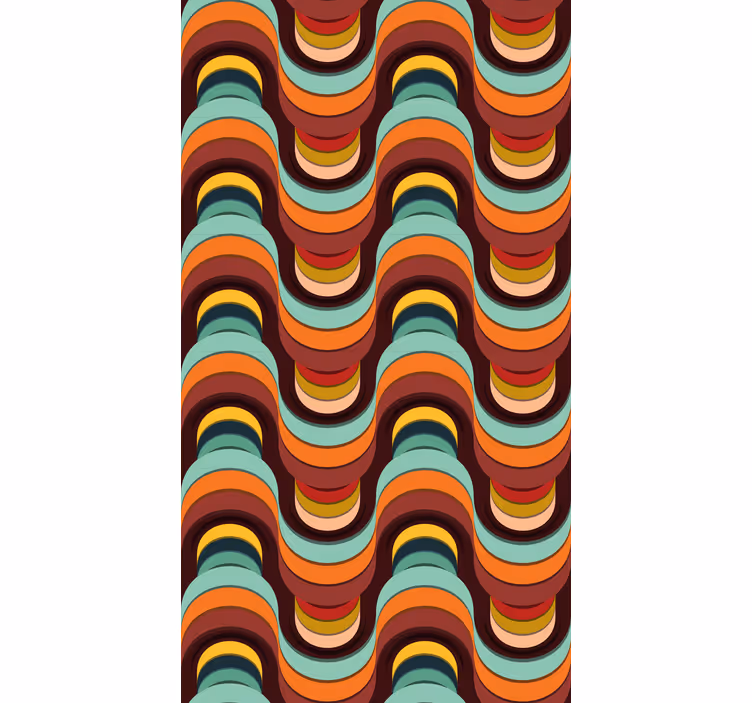 Rollo modern Buntes retro-muster - TenStickers