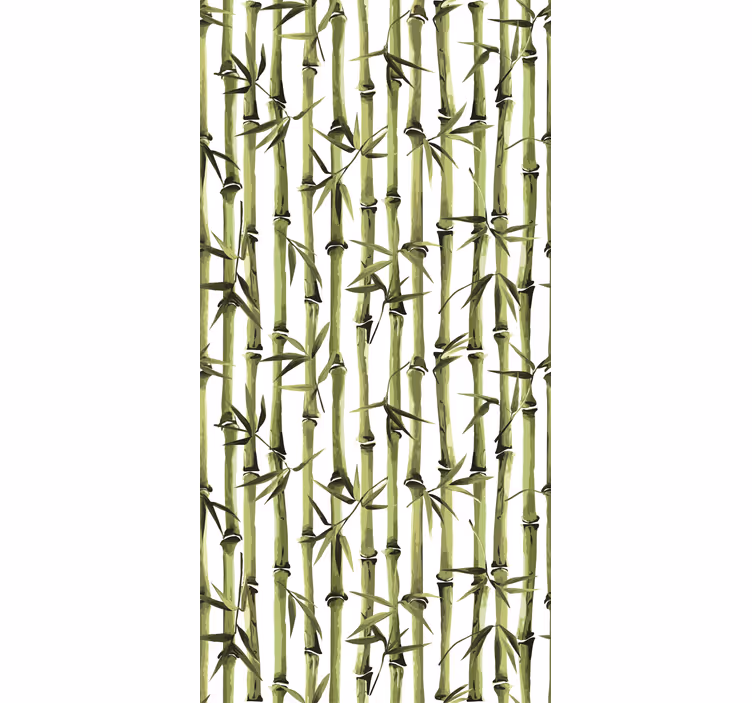 Rollo Fenster Blumen bambuswaldmuster - TenStickers