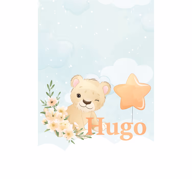 Rollo Fenster Babyzimmer benutzerdefinierte löwenjunges - TenStickers