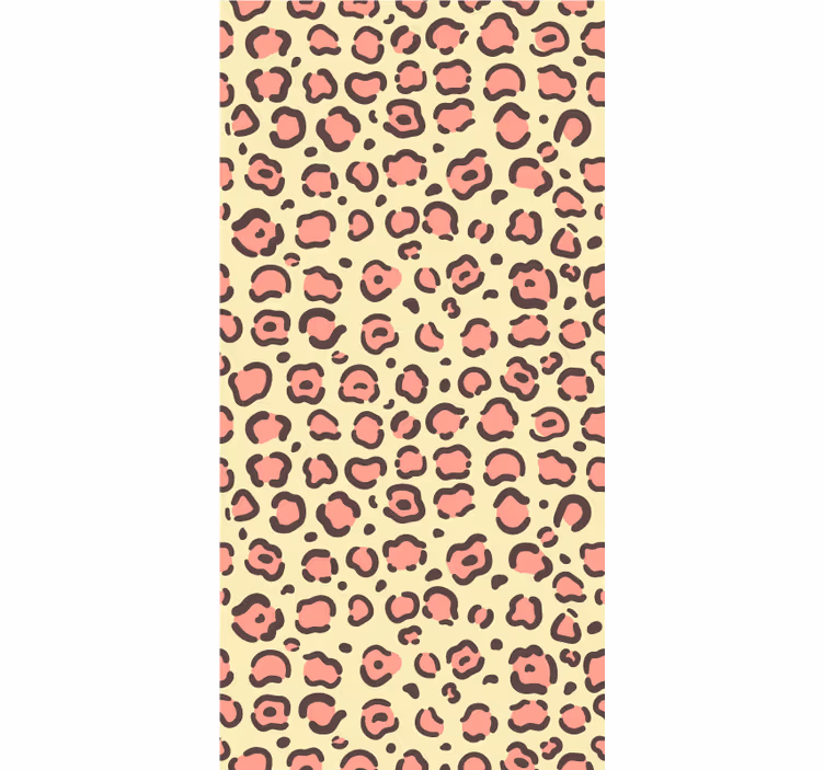 Rollo fenster weitere tiere in pink und gelb leopard - TenStickers