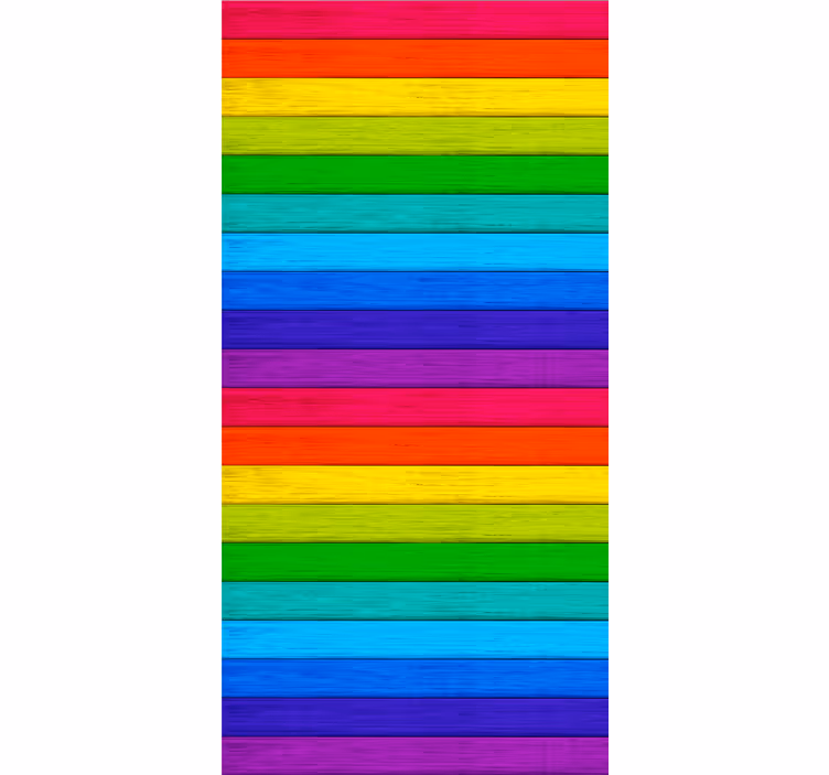 Rollo mit Zeichnungen Regenbogen horizontales Muster - TenStickers