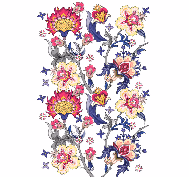 Rollo Fenster Blumen lebendiges blumenarrangement - TenStickers