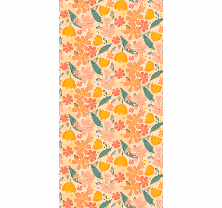 Rollo Fenster Blumen florales designmotiv - TenStickers
