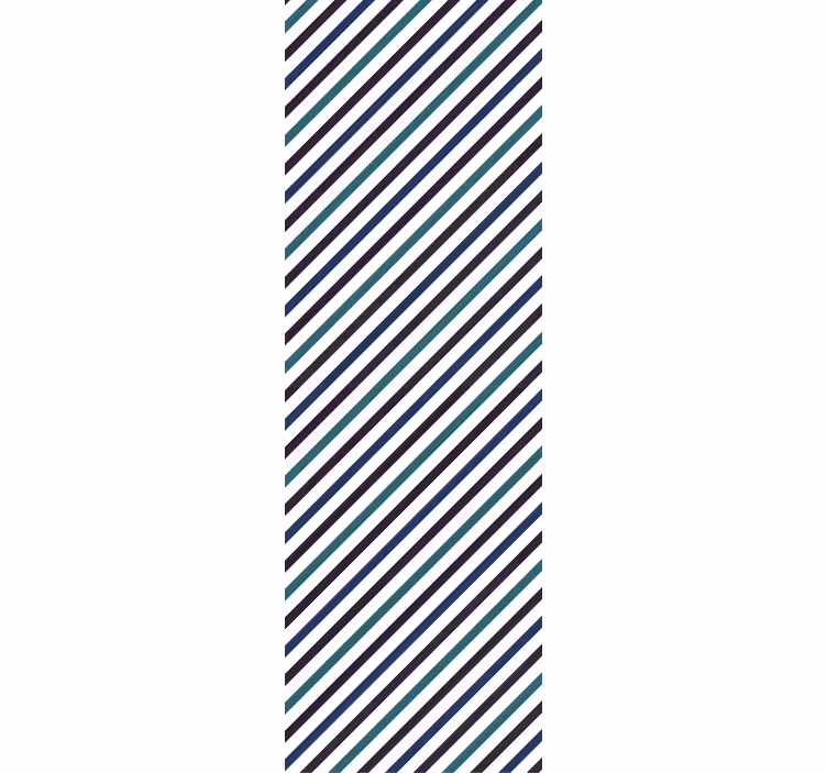 Küchenfenster Rollo diagonales streifenmuster - TenStickers