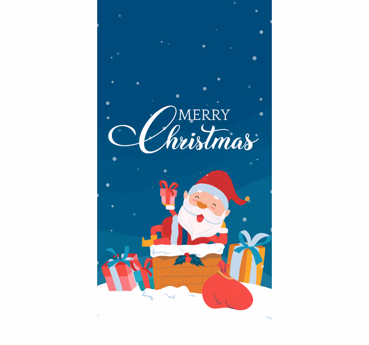 Weitere Rollos Weihnachtsmann mit Geschenken - TenStickers