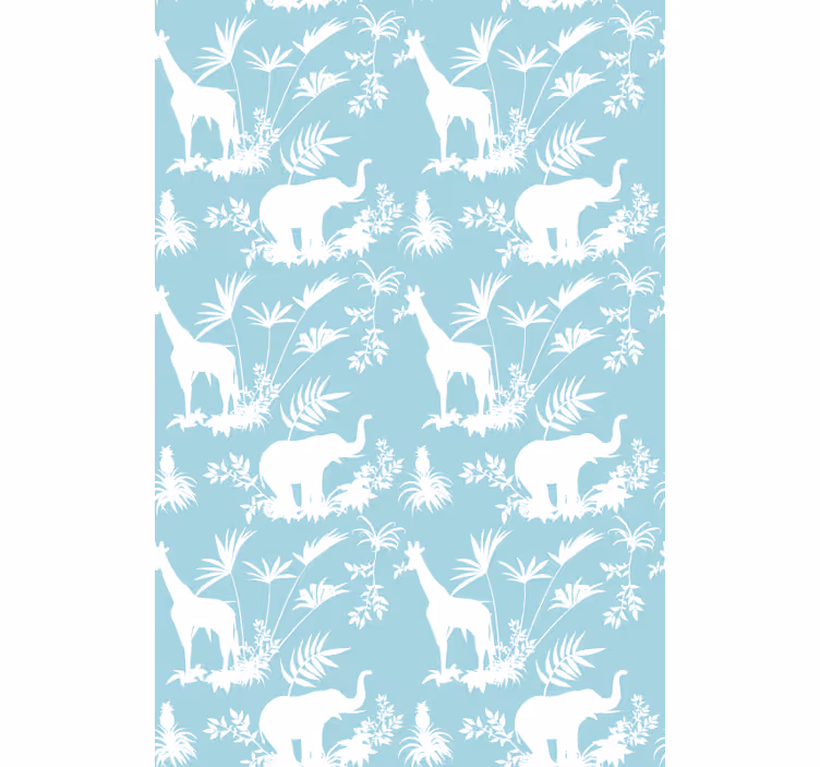 Rollo Fenster Tiere elefanten und giraffen - TenStickers
