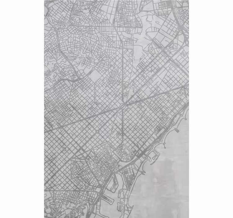 Rollo Fenster Weltkarte stadtplan-muster - TenStickers