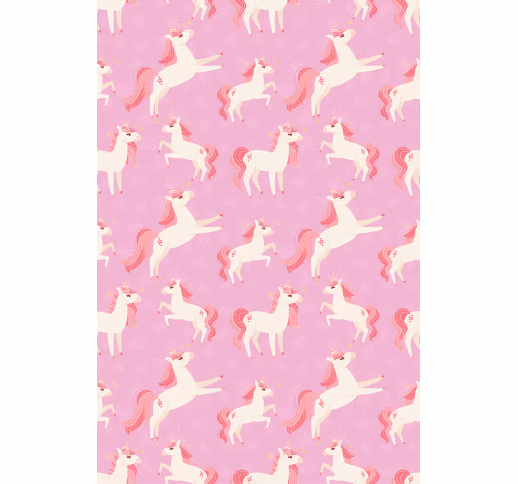 Rollo Fenster Kinderzimmer rosa einhorn fantasie - TenStickers