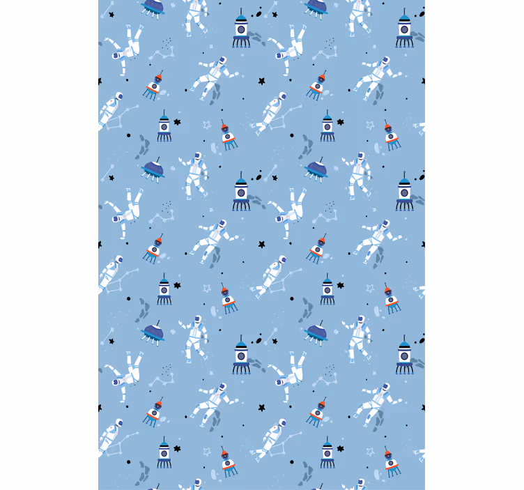 Rollo Fenster Gamer astronauten und raketen - TenStickers