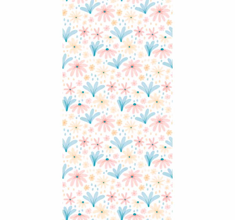 Rollo Fenster Blumen blumenmuster mit gänseblümchen - TenStickers