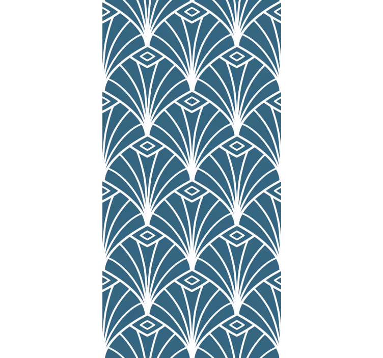 Fenster Rollo modern stylische fächermuster - TenStickers