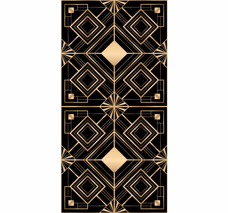 Elegante Rollos Moderne kunst schwarz - TenStickers
