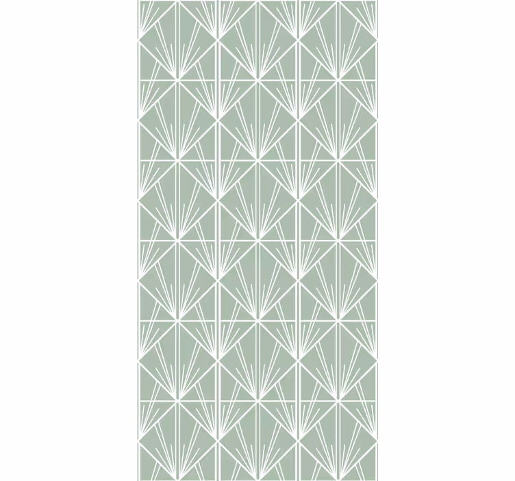 Elegante Rollos Modernes grünes und weißes dekomuster - TenStickers