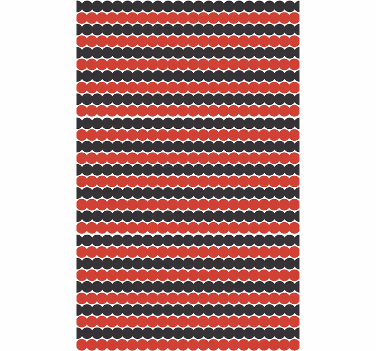 Rollo Fenster Muster rote und schwarze formen - TenStickers