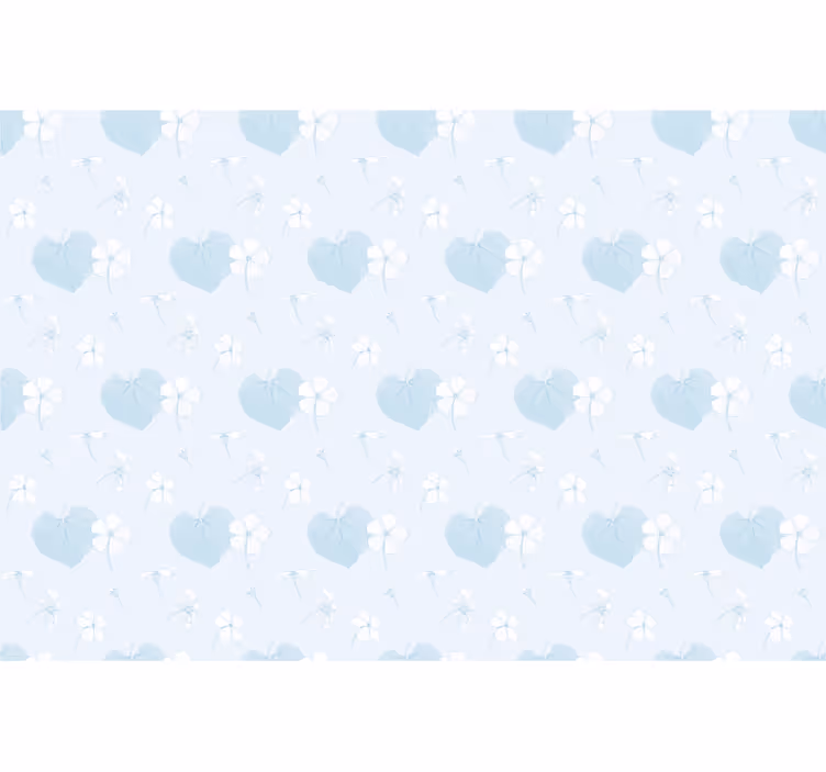 Rollo Fenster Blumen zarte blumenherzen - TenStickers