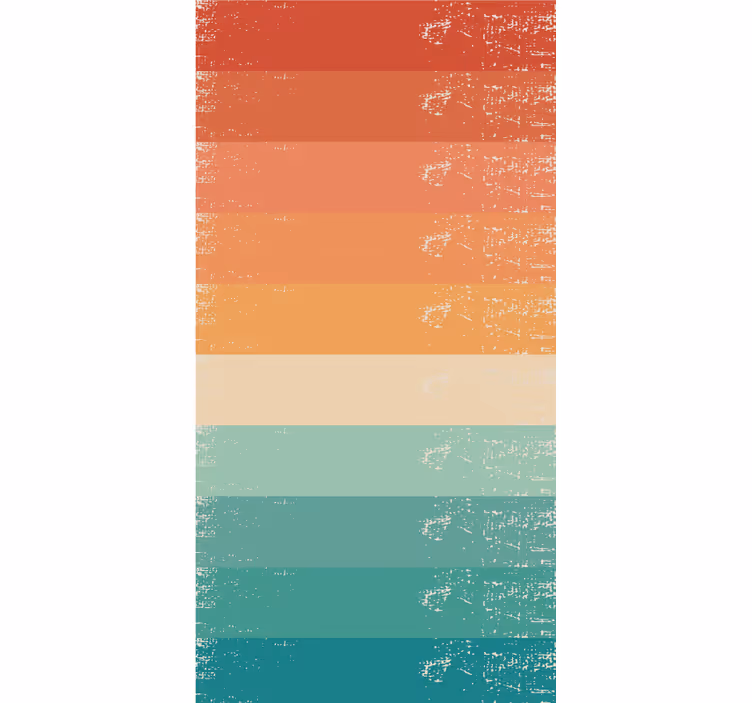Rollo Vintage Retro gestreifter regenbogen - TenStickers