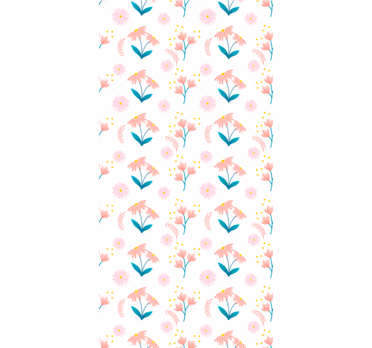 Rollo Fenster Blumen rosa echinacea-muster - TenStickers