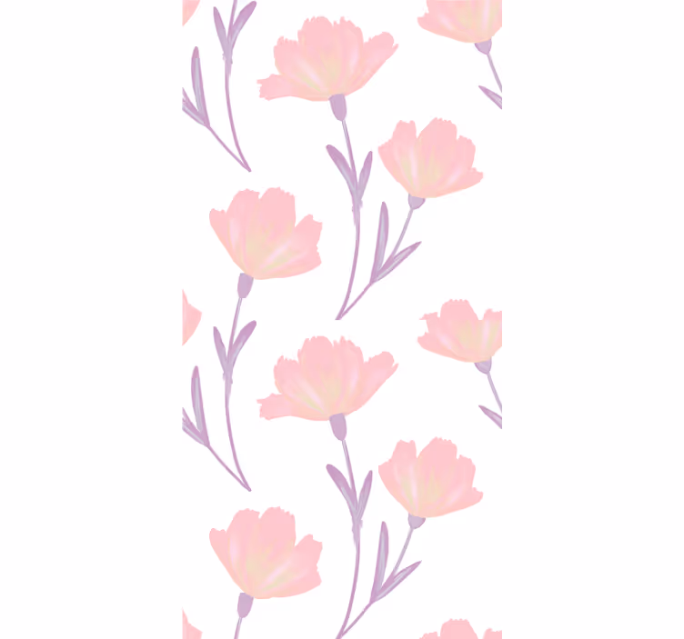 Rollo fenster blumen sanftes blumenmotiv - TenStickers