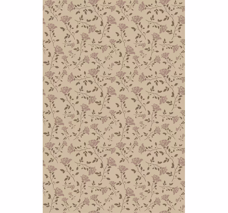 Rollo Fenster Blumen subtile botanische merkmale - TenStickers