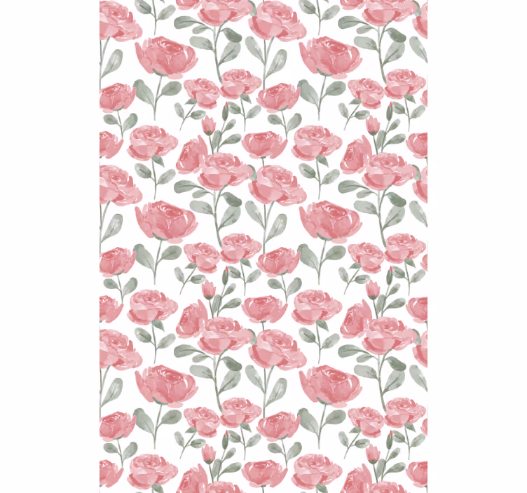 Rollo Fenster Blumen aquarellrosen - TenStickers