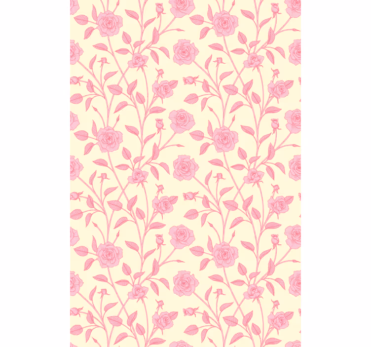 Rollo fenster blumen in rosa rosen design - TenStickers