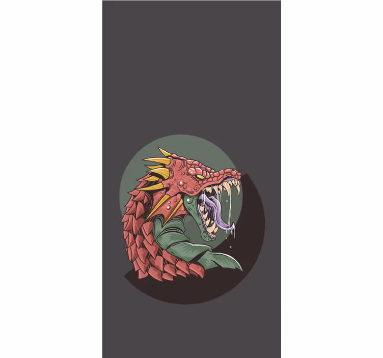 Rollo Fenster Gamer wilder drachenkopf - TenStickers