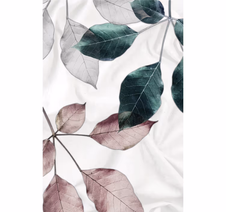 Rollo Fenster Wohnzimmer laub botanisches thema - TenStickers