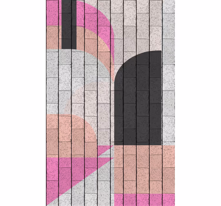 Fenster Rollo modern geometrisches architekturmuster - TenStickers