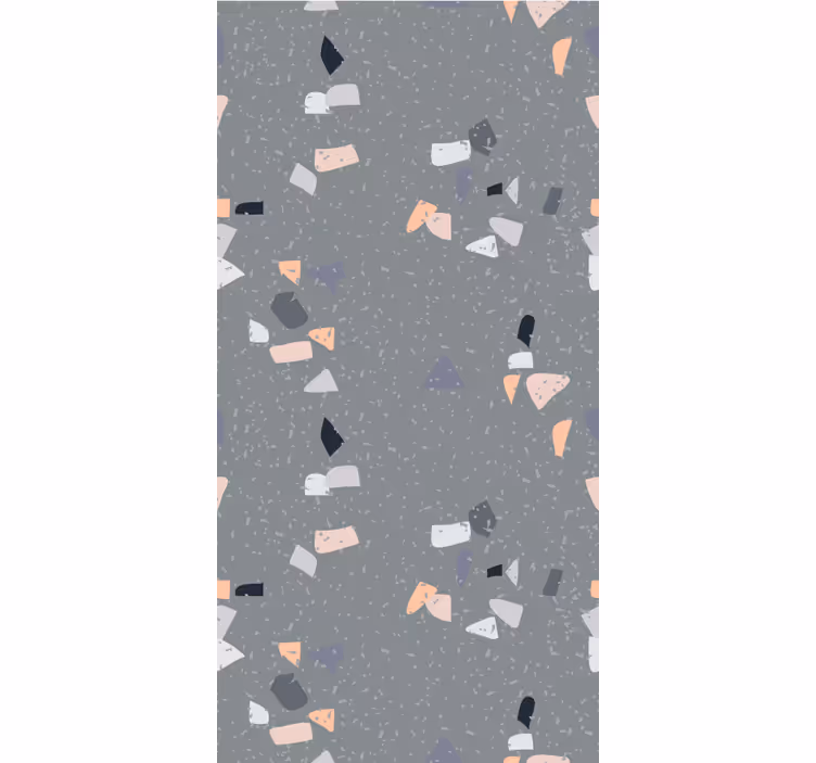 Rollo Fenster Muster einfacher grauer terrazzo - TenStickers