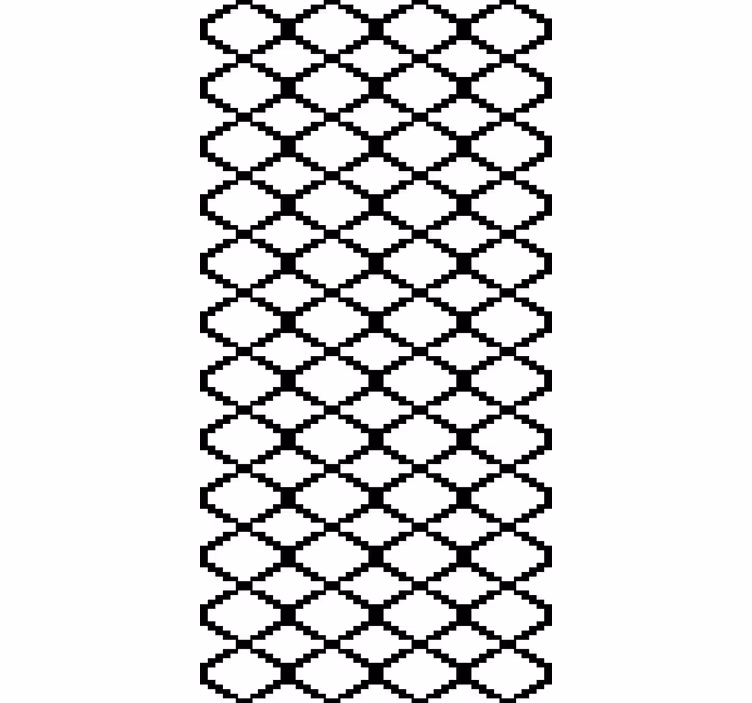 Fenster Rollo modern geometrisches schwarz-weiß-design - TenStickers