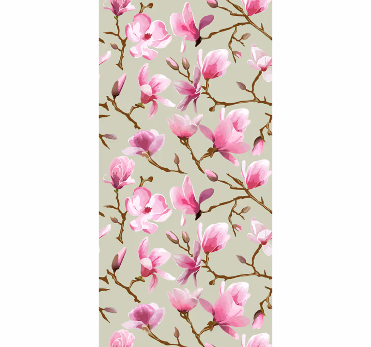Küchenfenster Rollo rosa mangolia-blüte - TenStickers