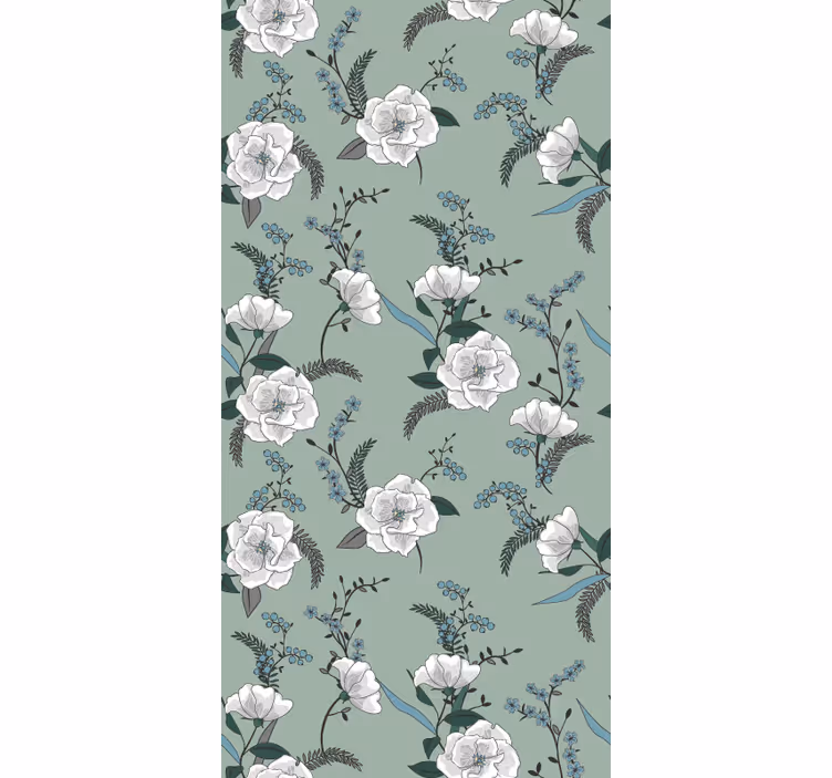 Rollo Fenster Blumen magnolien-blumenmuster - TenStickers