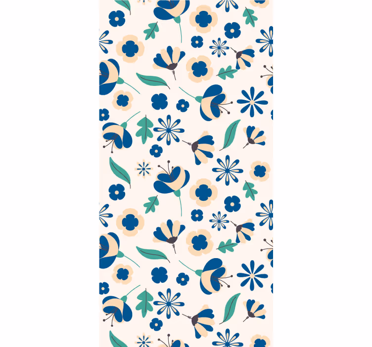 Rollo Fenster Blumen botanisches blumenmuster - TenStickers
