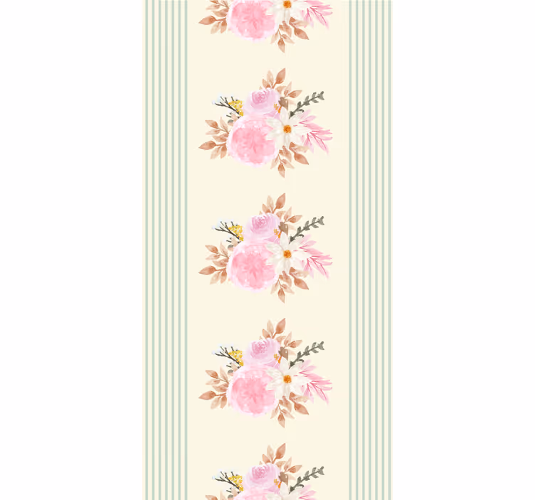 Rollo Fenster Blumen französisches provinzielles - TenStickers