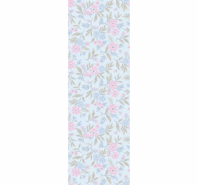 Rollo Fenster Blumen dezentes botanisches motiv - TenStickers