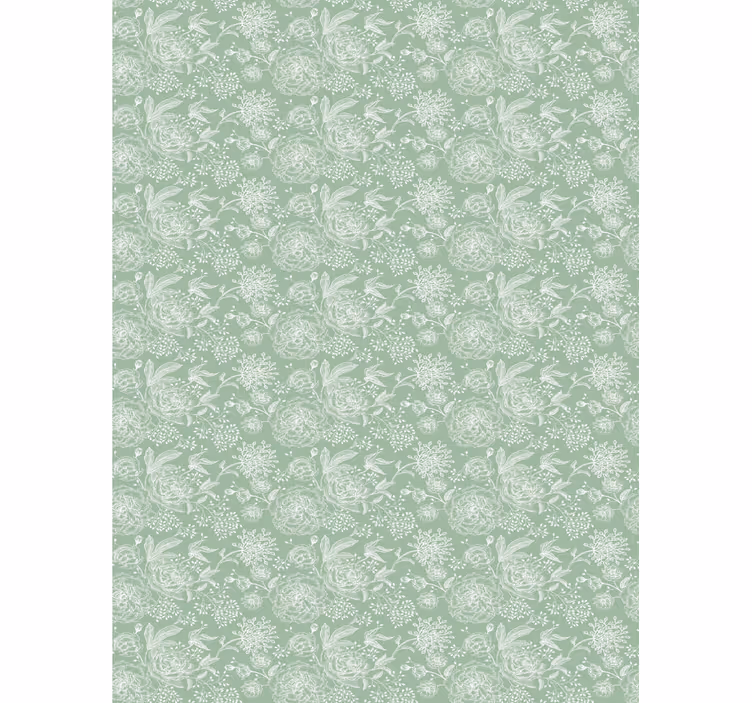 Rollo Fenster Blumen zarte pflanzenelemente - TenStickers