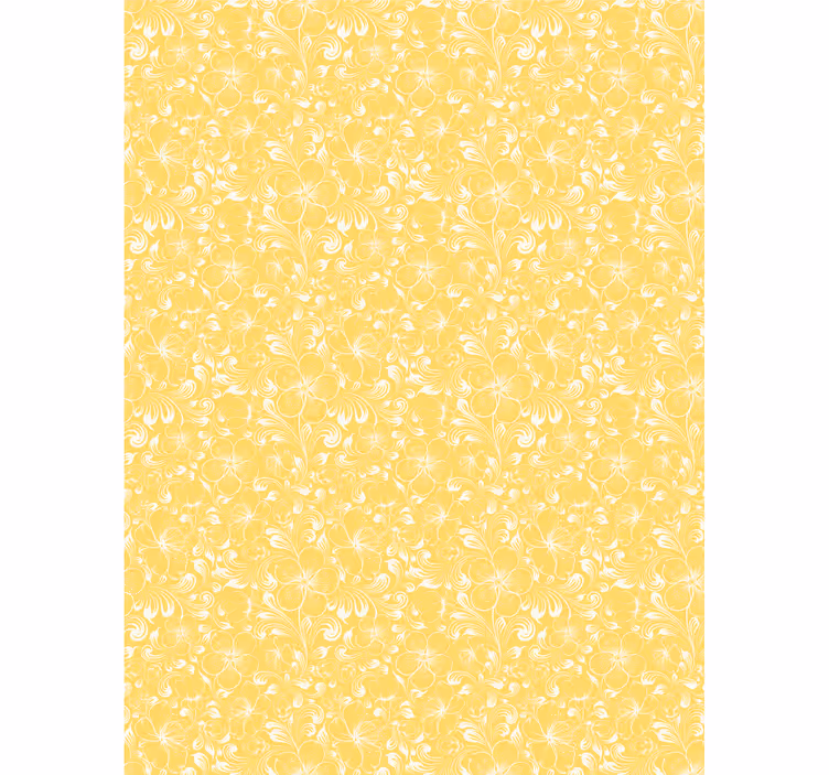 Rollo Fenster Blumen zartes gelbes motiv - TenStickers