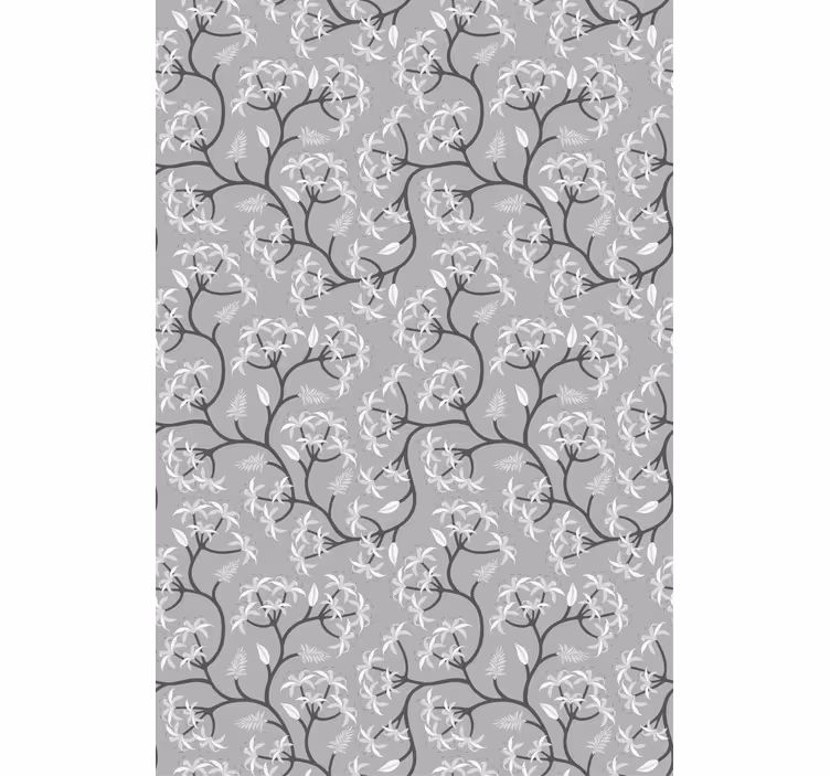 Rollo Fenster Blumen elegante blumenzweige - TenStickers