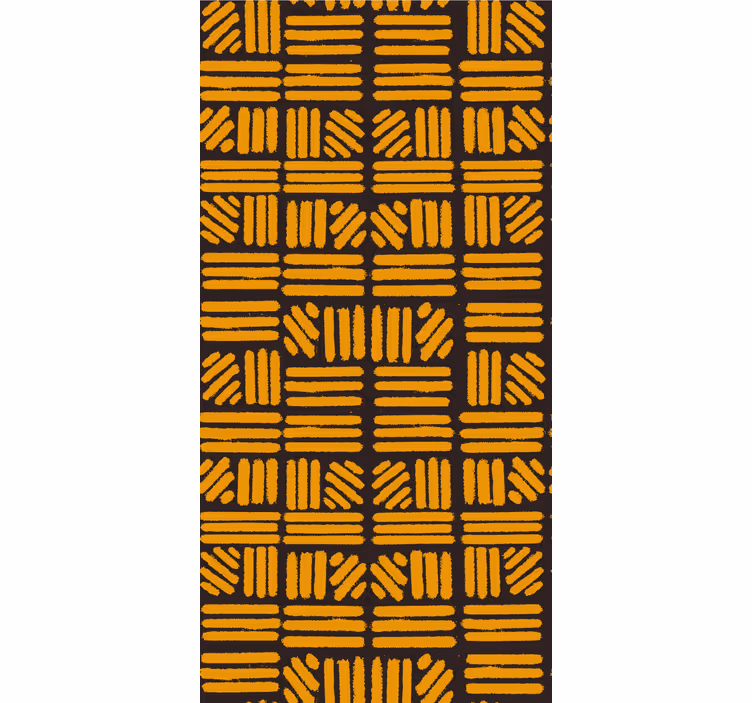 Rollo fenster muster geometrisches gelbes design - TenStickers