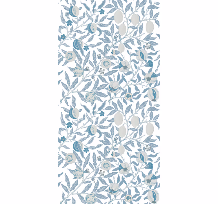 Rollo Fenster Blumen blumenmuster mit früchten - TenStickers