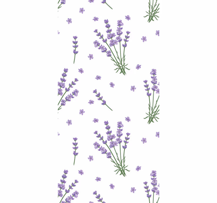 Rollo fenster blumen lavendelblütenmuster - TenStickers