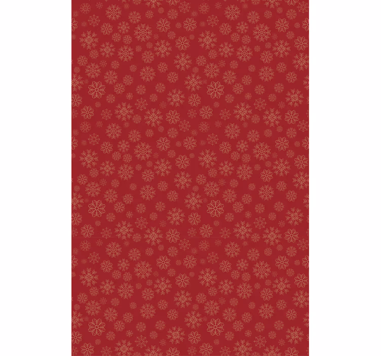 Rollo Fenster rot schneeflockenmuster - TenStickers