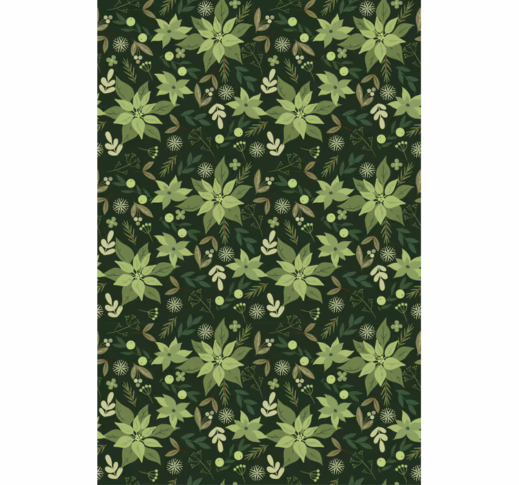 Rollo Fenster Blumen üppige grüne flora - TenStickers