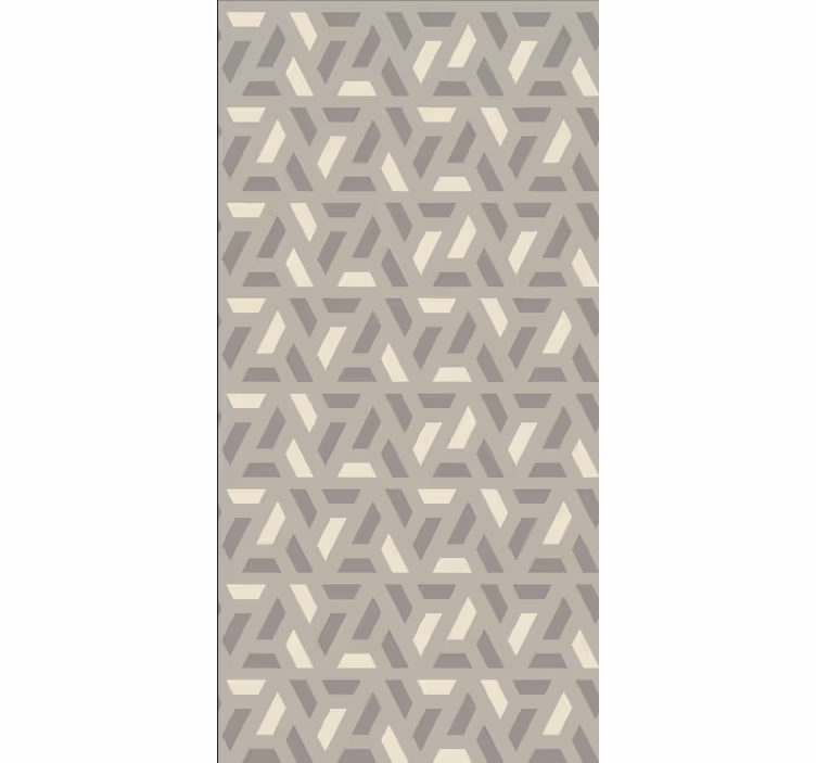 rollo mit Textur und Muster Geometrisches cremefarbenes dreieck - TenStickers